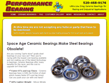 Tablet Screenshot of performancebearing.com